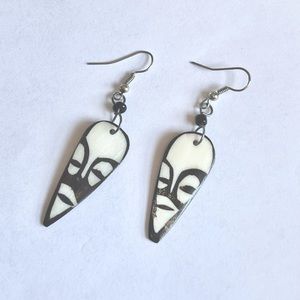 African Mask Earrings